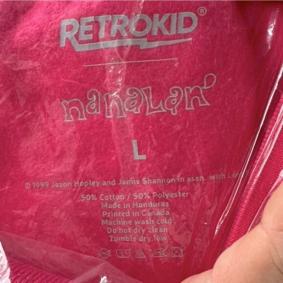 RetroKid, Nanalan Mona Crewneck Sweatshirt - Pink. Size: L. NWT (1633) - Picture 5 of 10